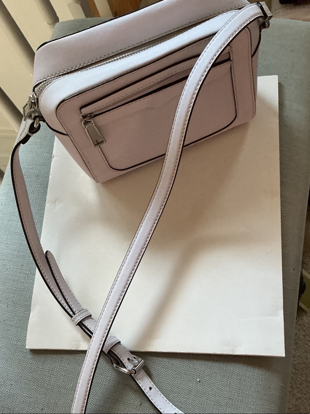 Light Pink Crossbody Bag - Women’s Classic Camera Bag